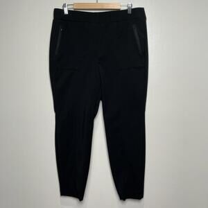 Lane‎ Bryant Pull On Tech Chino Pants w/ Zip Pockets Women's Size 16 Black